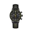 Американський Класичний Intra-Matic Auto Chrono 40мм Повністю Чорний Циферблат Електрично-Жовті Акценти Шкіряний Ремінець Автоматичний Чоловічий Годинник (H38446731)