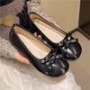 Fashion Bow Flats Women Soft Shoes Fashion Shallow Women Shoes Designer Classical Casual Sneakers 2025 New Autumn Zapatillas De Mujer