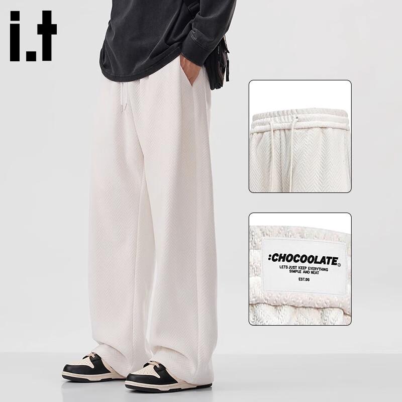 :CHOCOOLATEit Men's Loose Straight-Leg Casual Pants