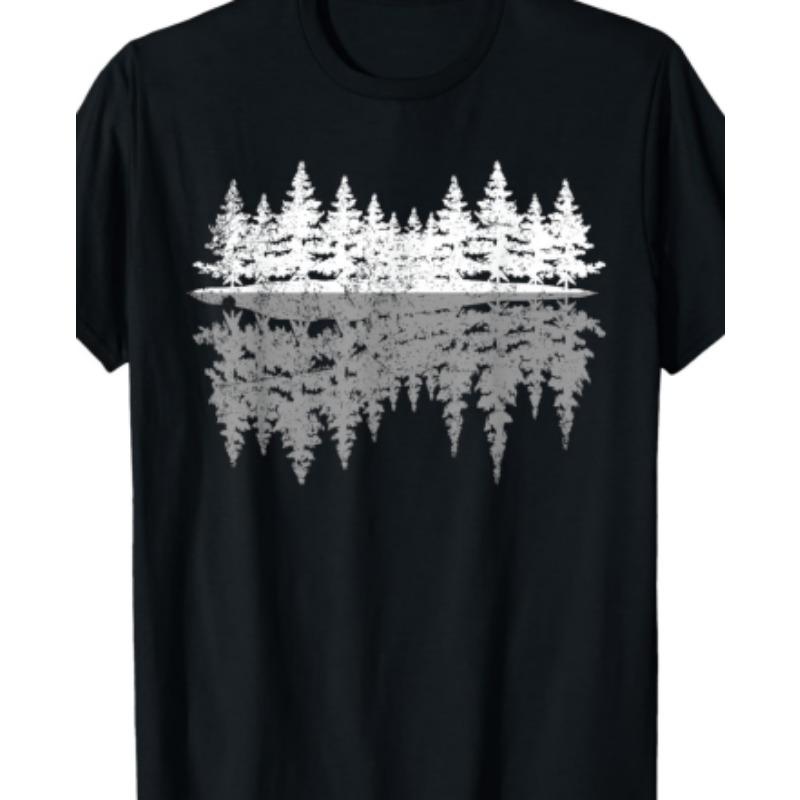 Herren T-Shirt mit 3D-Muster Kurzarm-T-Shirt 3D-bedrucktes Rundhals-Shirt Retro Retro Lässig Streetwear
