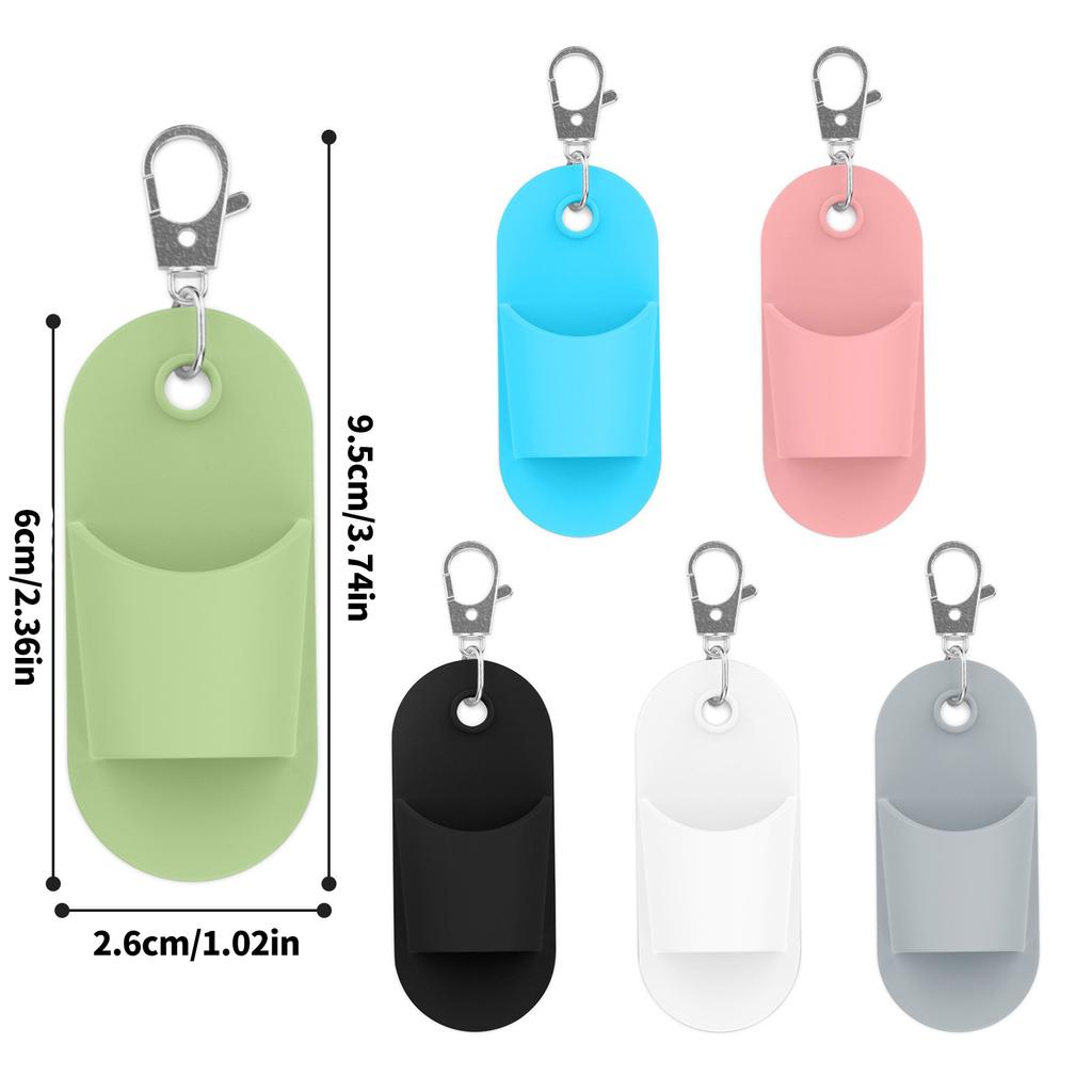 Neoprene Lip Balm Keychains Charm for Women Travel Makeup Accessory Waterproof Cosmetic Organizers Daily Casual Use