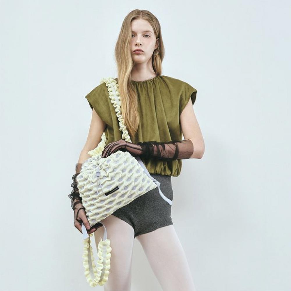 Pleatsmama Backpack Polkadot Yellow