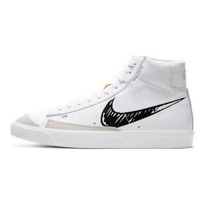 Blazer Mid 77 Schiță - Adidași Negri Pantofi de Skateboard CW7580-101