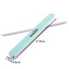 Double-Sided Nail Polishing Strip: Super Bright Waxing and Care Tool - Green & White