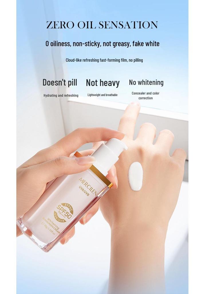 Mengxi Lan 377 SPF50+ Whitening Sunscreen for Military Training: UV Protection Lotion for Men and Women