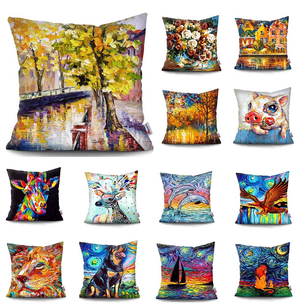 black large cushions