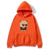 Red Flower From Panda BuBu To Bear DuDu Hoodie Cute Baby Bears Sweatshirts Couple Clothes Women's Streetwear