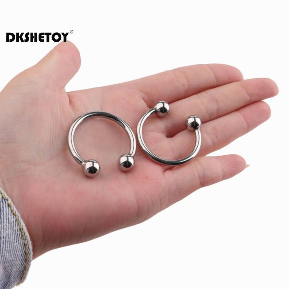 Penis Ring Stainless Rings Head Glan Stimulating Adult Products Male Sex Toys Metal Ring Sex Toys for Men Delay Ejaculation