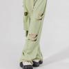 Plus Size Women's Summer/Autumn Thin High-Waist Distressed Wide-Leg Pants - Loose Casual Athletic Trousers with Trendy Style