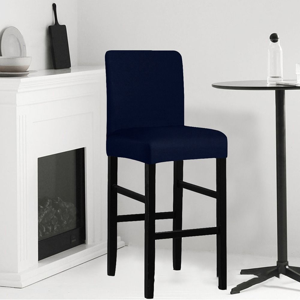 Elastic Stretch Counter Height Bar Stool Cover Dustproof Bar Stool Seat Covers  Household