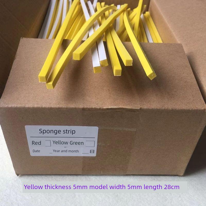

Sponge Strips for Clothing Templates, Template Machine Consumables, Edge Strips, Adhesive-Backed Double-Sided Tape, Positioning Adhesive Foam Strips 1 Box Yellow 5mm Thickness Template Sponge Strip