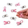 20pcs Conciencia Cáncer de Mama Esmalte Pin Solapa Corazón Cinta Broches Pines Insignias Bienestar Público Accesorio Joyería Fiesta