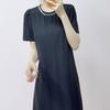2026 Early Summer Fashion Patchwork Midi Dress - Slimming, Short Sleeve