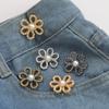 Reusable Detachable Waistband Flower Buttons Tool Jeans Waist Buckle Adjustment Button For Pants Jeans Waist Clip
