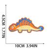 Autocolant din Pânză Brodată cu Dinozauri Mixt, Decorațiune pentru Haine, Autocolant Mic cu Petec de Dinozaur, Potrivire pentru Geantă, Petec cu Animale Mici.