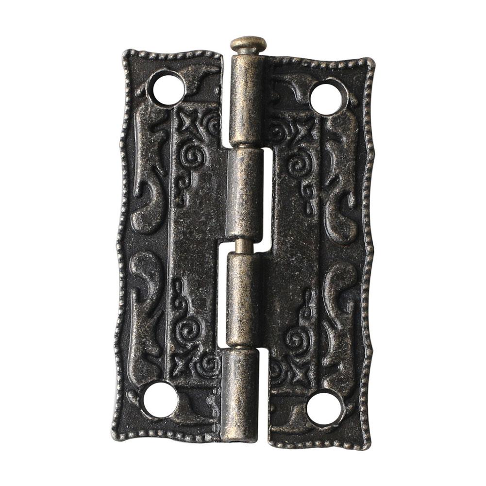 Parts Cabinet Hinges With Screws Zinc Alloy 17Pcs/Set Bronze Cabinet Hinges Hardware Jewelry Wooden Box Latch Hasp