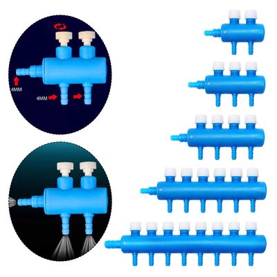 Air Pump Accessories Distributor Hose Splitter Plastic Oxygen Flow Control Valve Aquarium Air Tubing Connector for Aquariums