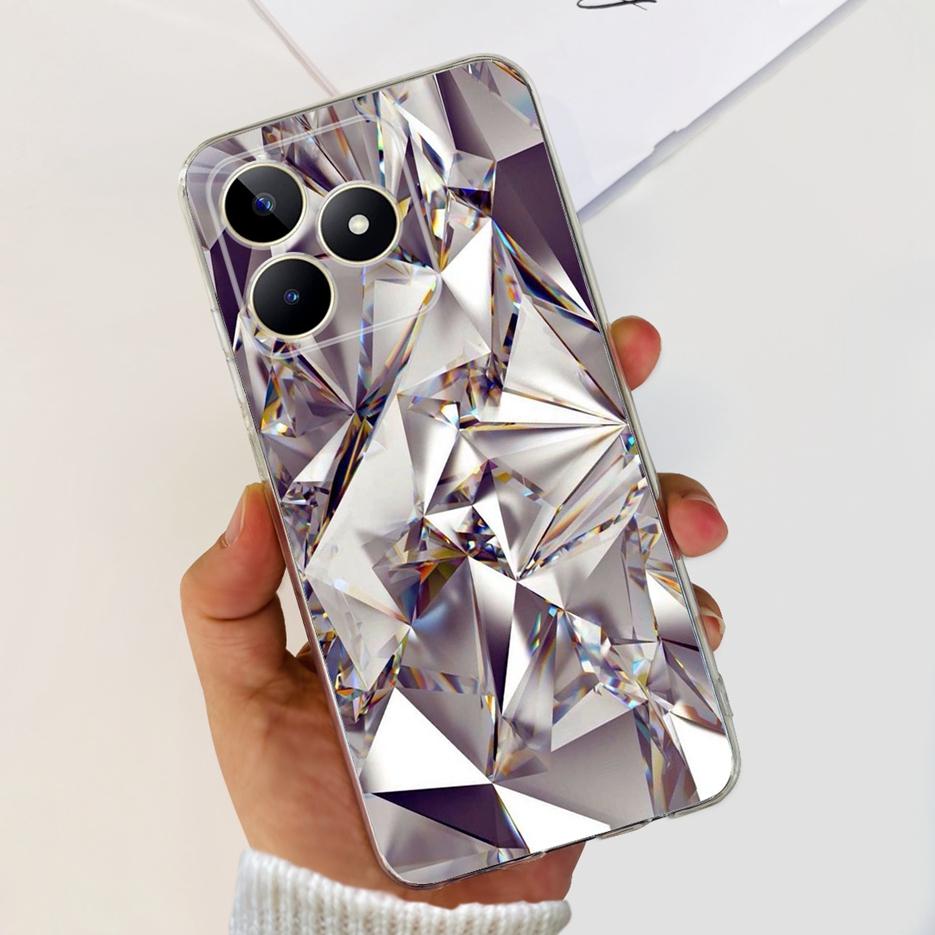 Etui na Realme Note 50 RMX3834 Uroczy Kot Malowane Pokrowiec Miękki Silikonowy Pokrowiec na Telefon Na Realme Note 50 Note50 Tylna Pokrywa 6.74'' Torby