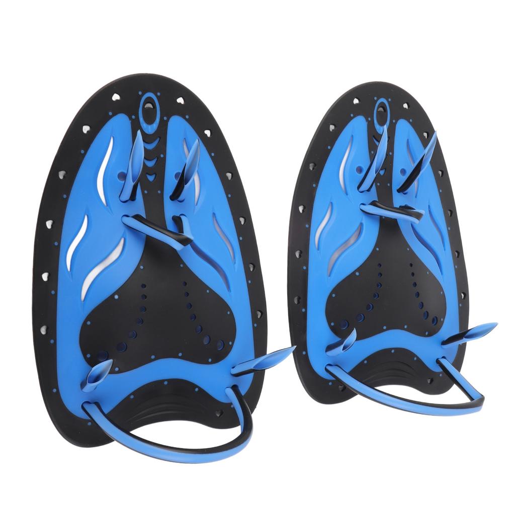 WHALE Swimming Diving Hand Fins Paddles Webbed Training Fin Scuba Equipment (Blue L)