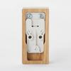 MUJI Resin Wall-Mounted Furniture Hook, Oak Wood, Light Gray, 44520697, Width 4 X Depth 6 X Height 8cm