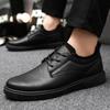Herren Freizeitschuhe aus Leder Klassische Schwarze Business-Büroschuhe Schnürschuhe Oxford-Schuh Weichsohlige Fahrschuhe Mokassins Kleiderschuh