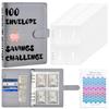 A5 Budget Binder 100 Envelope Savings Challenge Binder Sets Students Notebooks Suppliers Journal Books