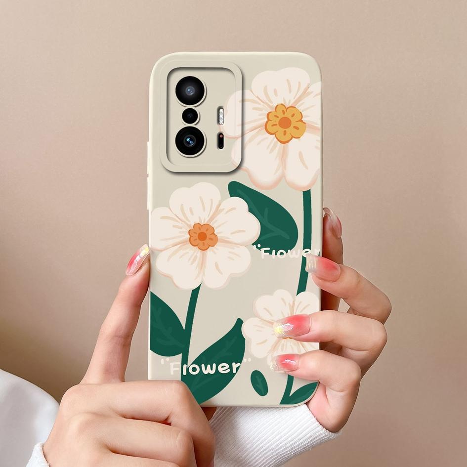 Case For Xiaomi 11T Pro Cover Fashion Design Sweet Girls Matte Liquid Silicone Screen Protector Shell For Xiaomi 11T 11 T Fundas