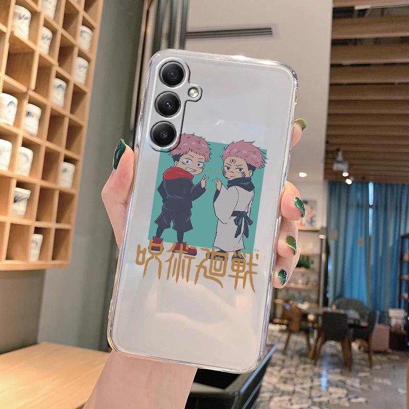 Anime Cartoon Wzór Miękki Przezroczysty Silikonowy Etui Do Samsung A55 M35 S24 Xiaomi Redmi Note 13 Poco C65 iPhone Aparat Wstrząsoodporny Ochronny Pokrowiec