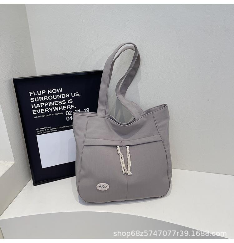 Casual Large-capacity Canvas Bag Women's 2025 New Commuting Versatile Ins Crossbody Bag Fashionable Hand-tote Bag