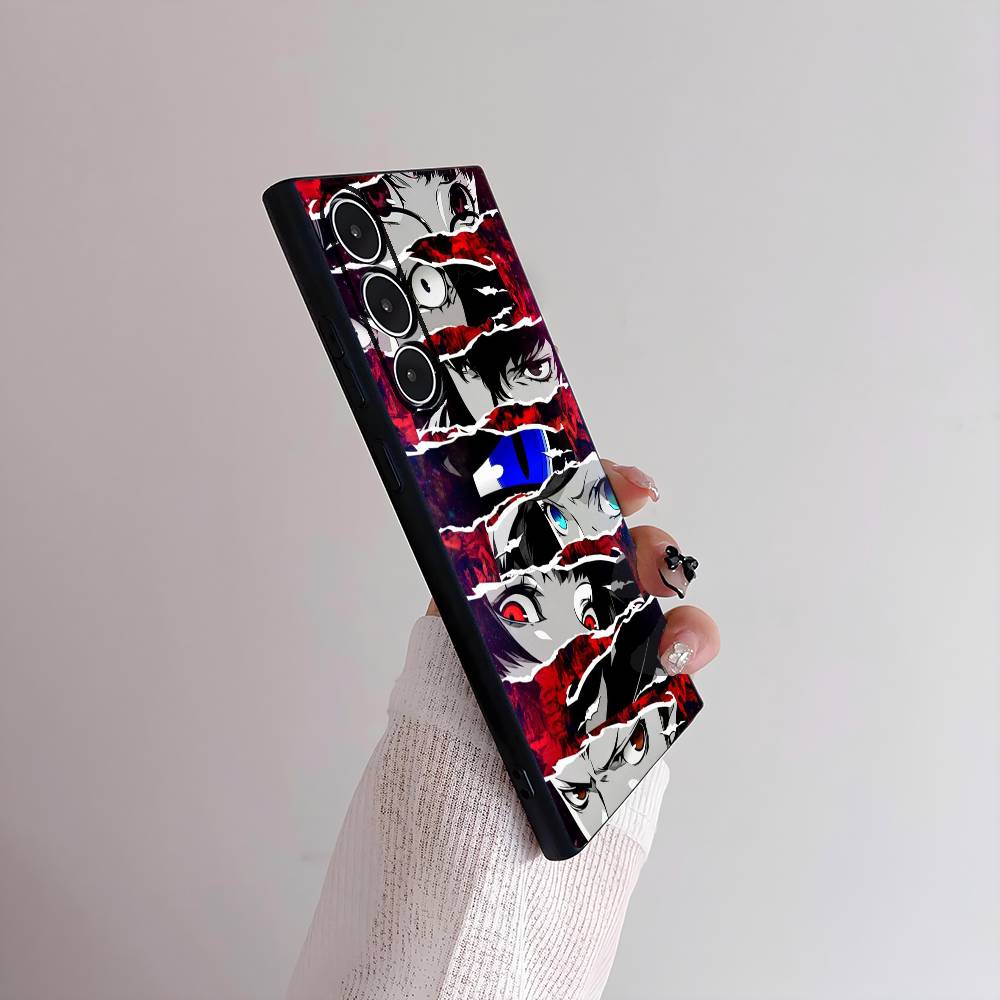 P-Persona 5 COOL Anime Phone Case for Samsung S Series S21 S22 S23 S24 S25 FE Plus Ultra TPU Soft To Skin-friendly Case