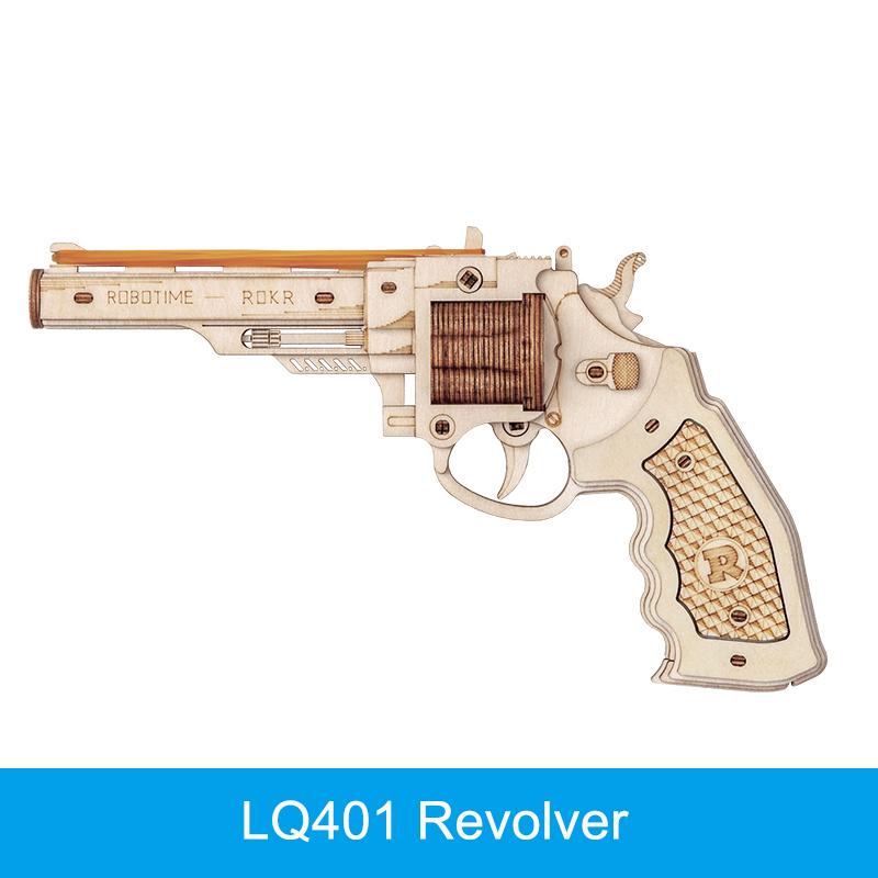Robotime Gun Blocks Model Buliding Kit Toys Gift For Children Kids Boys Birthday Gift