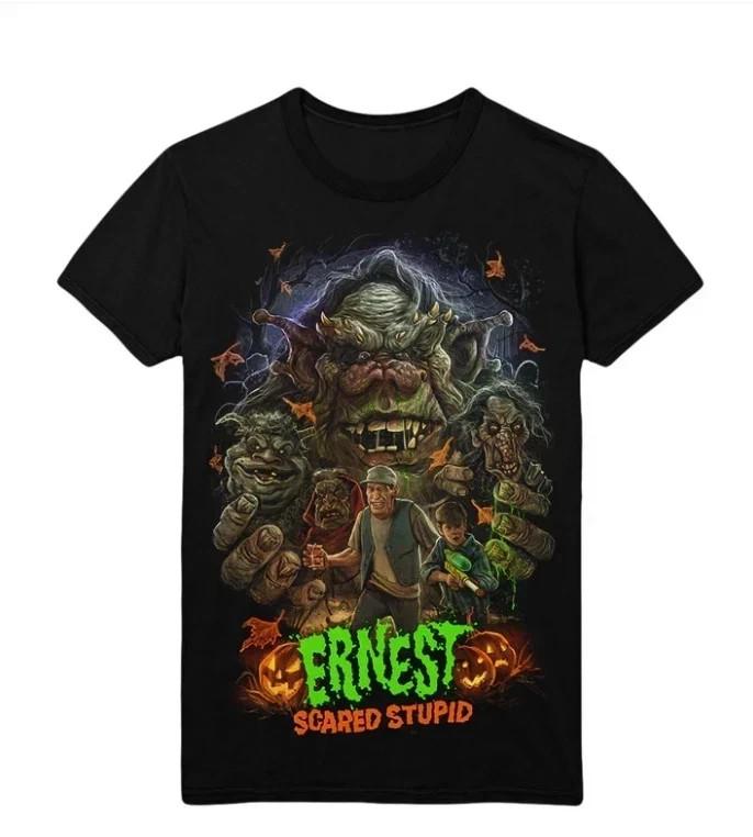 Ernest Scared Stupid Ernest Creepy Troll Black Cotton Unisex T-Shirt XXXL