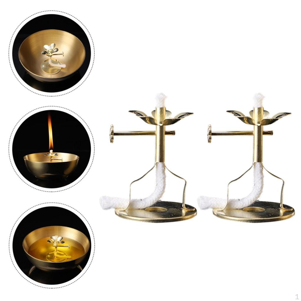 Butter Lamp Wick Holder Stand Tealight Tibetan Buddha Ghee for