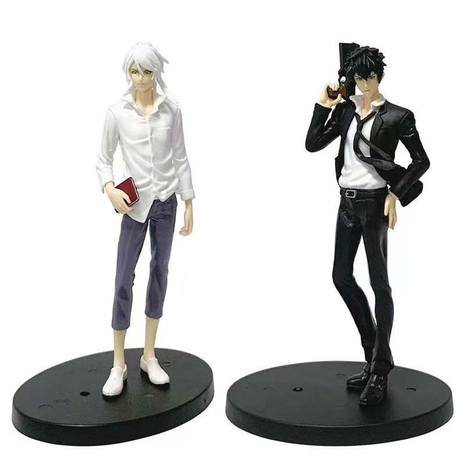 18cm Psycho-Pass Makishima Shogo Anime Figure Parade Kougami Shinya Action Figure Kagari Shuusei Figurine Model Doll Toy