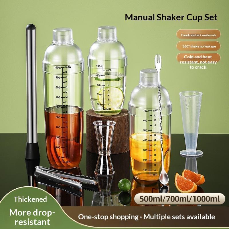 3/5/8Pcs Cocktail Shaker Set Cocktail Shaker And Measuring Jigger Set Drink Mixed Hand Shaker Tools For Bartending And Home Bar