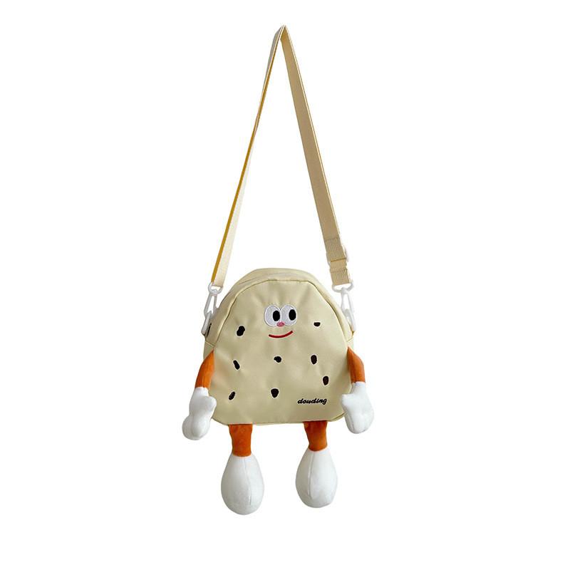 

Adorable Japanese Cartoon Shoulder Bag For Kids With Cute Biscuit Design In Soft Colors светло-желтого