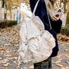 Schoolbag Casual Large Capacity Multi-Pocket Backpack Male Korean Version Niche Premium Travel Backpack Light Commuter Schoolbag Female