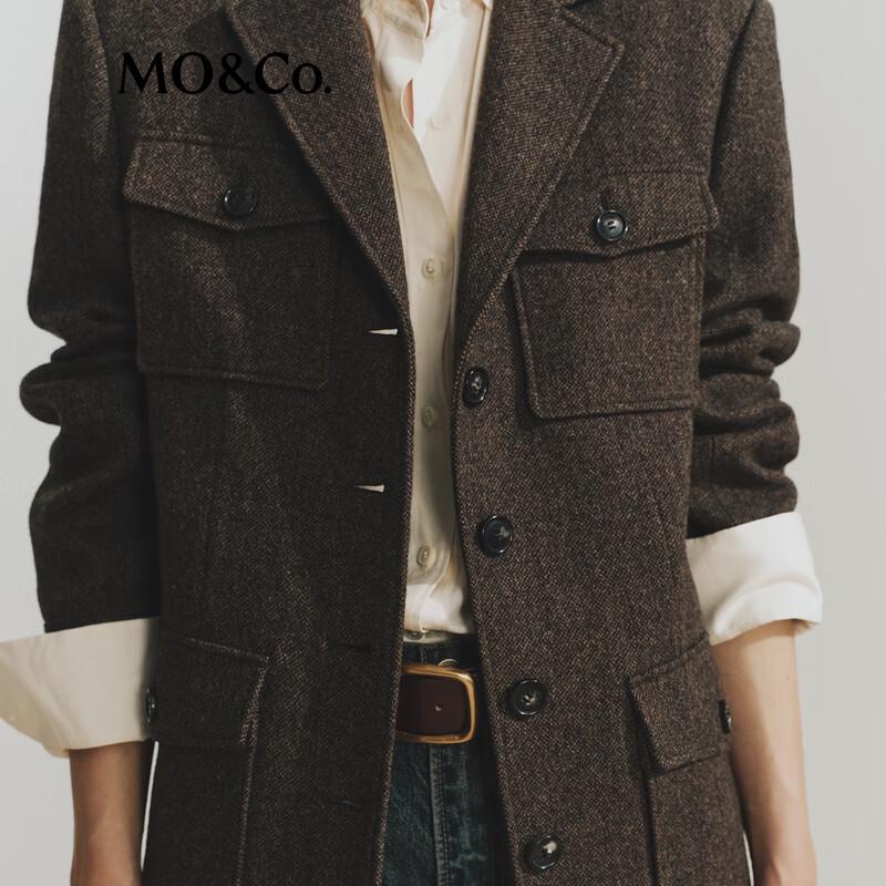 MO&Co. Wool Suit Collar Coat