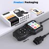 OBD2 Scanner Diagnostic Tool, Check Engine Light Car Code Reader with Reset, Battery Tester, Live Data, Freeze Frame, I/M Readiness, Car Scanner