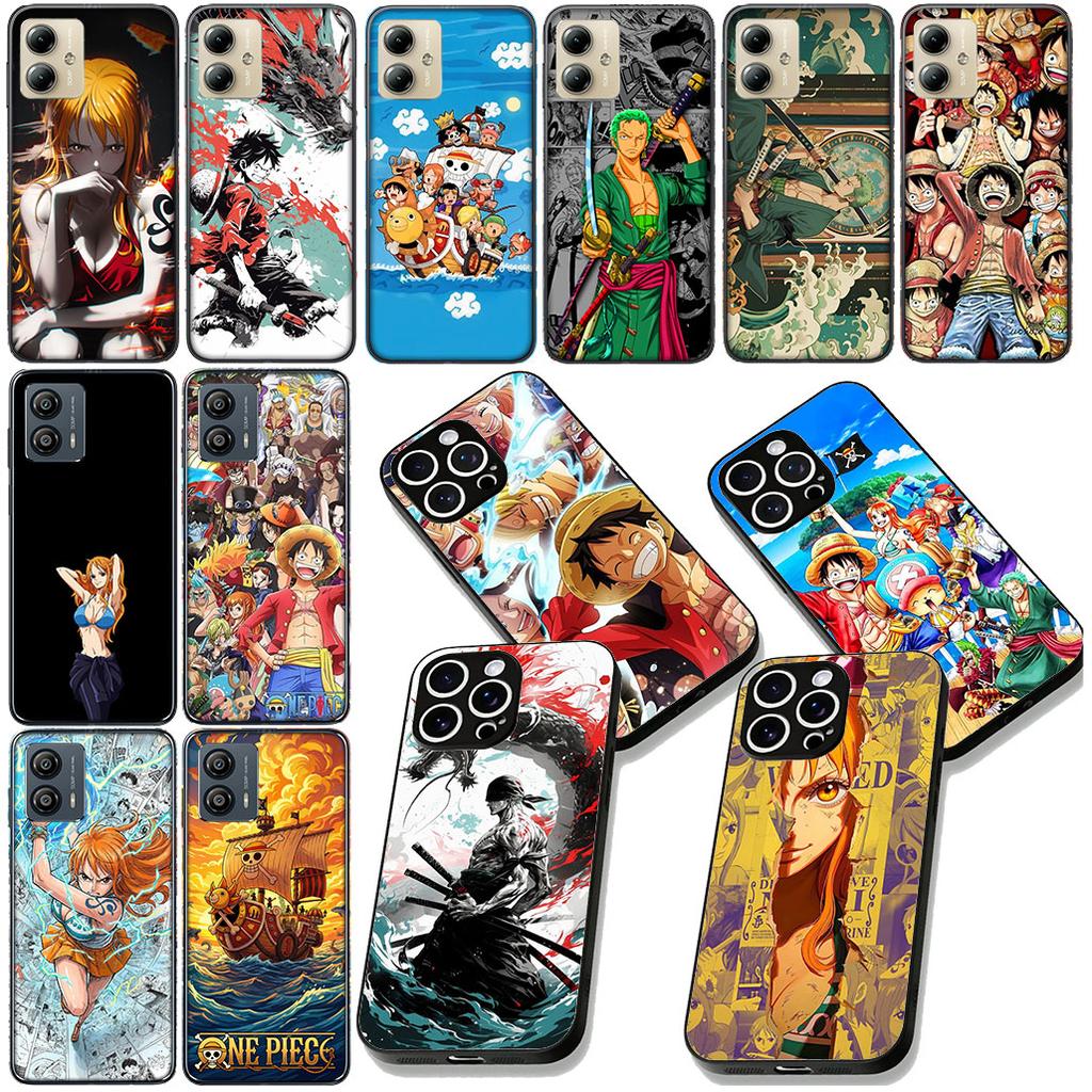 Roronoa Zoro Nami ONE PIECES Luffy Phone Case for Motorola Moto Edge 70 60 Fusion NEO Pro G Stylus G56 G96 G52 G04 G05 20 Cover