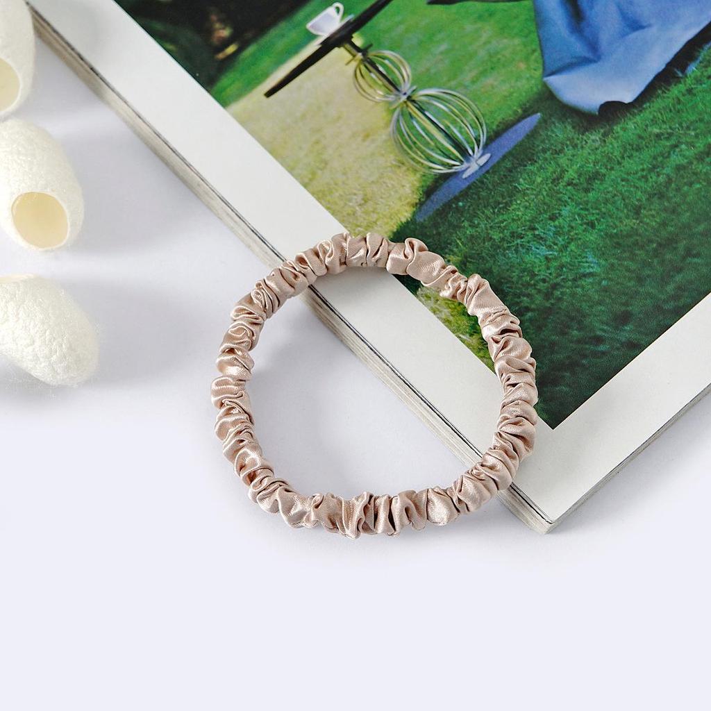 Gumičky do vlasů z čistého morušového hedvábí - Elegantní, jednoduché doplňky pro drdoly a účesy