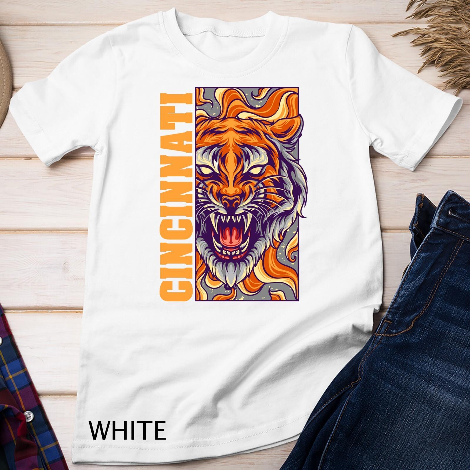 Growling Bengal Tiger Unisex T-Shirt Mens Womens Tees Top M