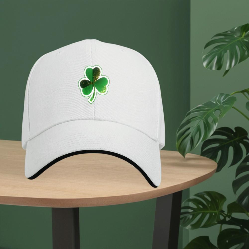 Shamrock Clover St Patrick Day Baseball Cap Polyester Breathable Sports Casual Outdoor Adjustable Hat