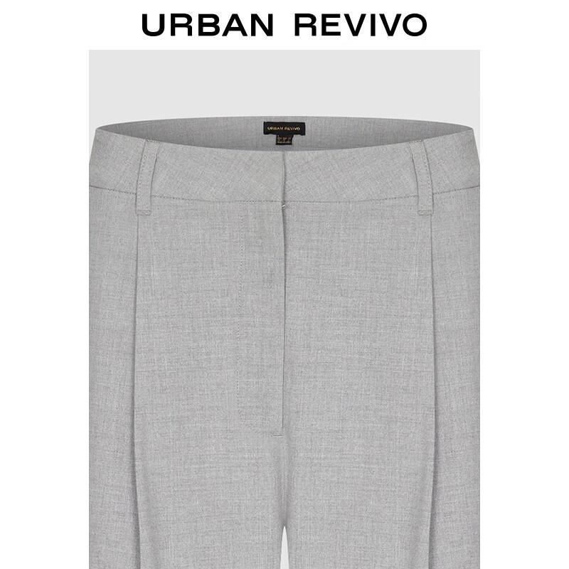 UR 2025 Herbst Hochtaillierte Straight-Leg Hose