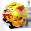 Paraguas Automático de Apertura y Cierre Temático del Rey León, Simba, Paraguas Portátil de 8 Varillas de Colores Brillantes, Adecuado para Hombres y Mujeres, Un Regalo Perfecto f