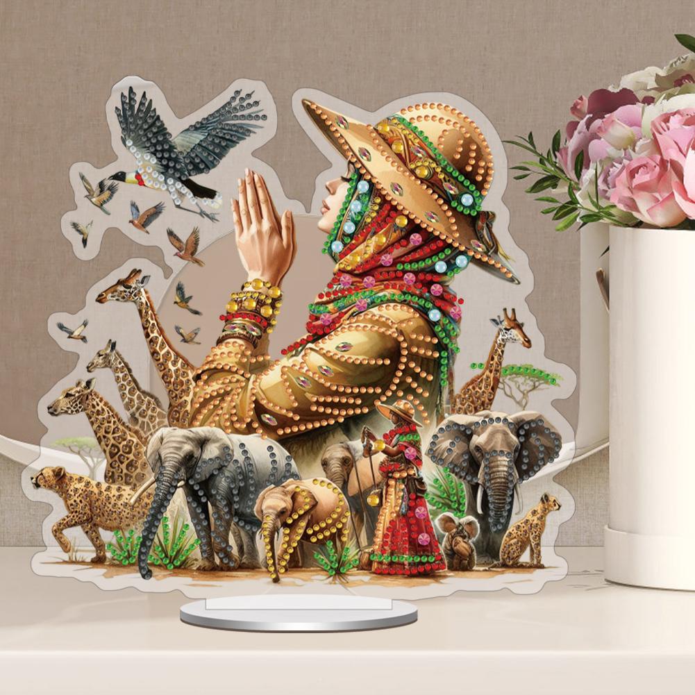 Acrylic Special Shape Goblin Desktop Diamond Art Kits 5D DIY Diamond Art Tabletop Decorations Diamond Painting Desktop Decors