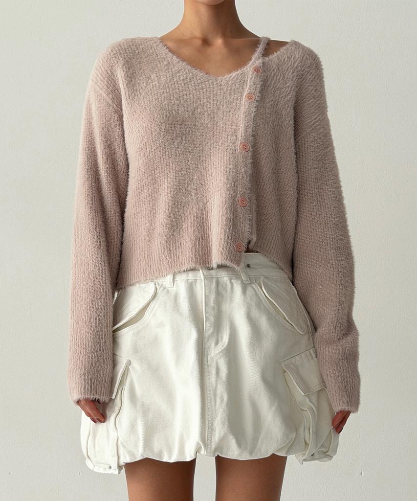 THE GREEN LAB Hairy Soft Knit [Pink]