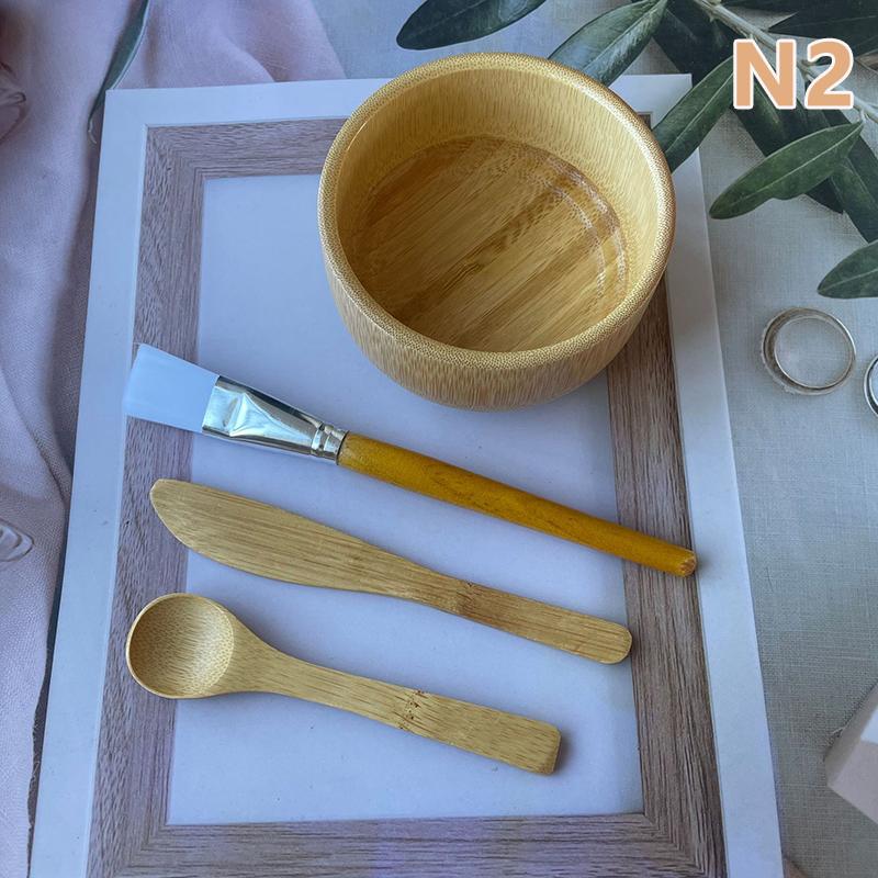 1Set Kit Women Lady Diy Facial Mask Face Bamboo Bowl Mixing Stick Spoon Spatula Cosmetic Beauty Tool Skin Care