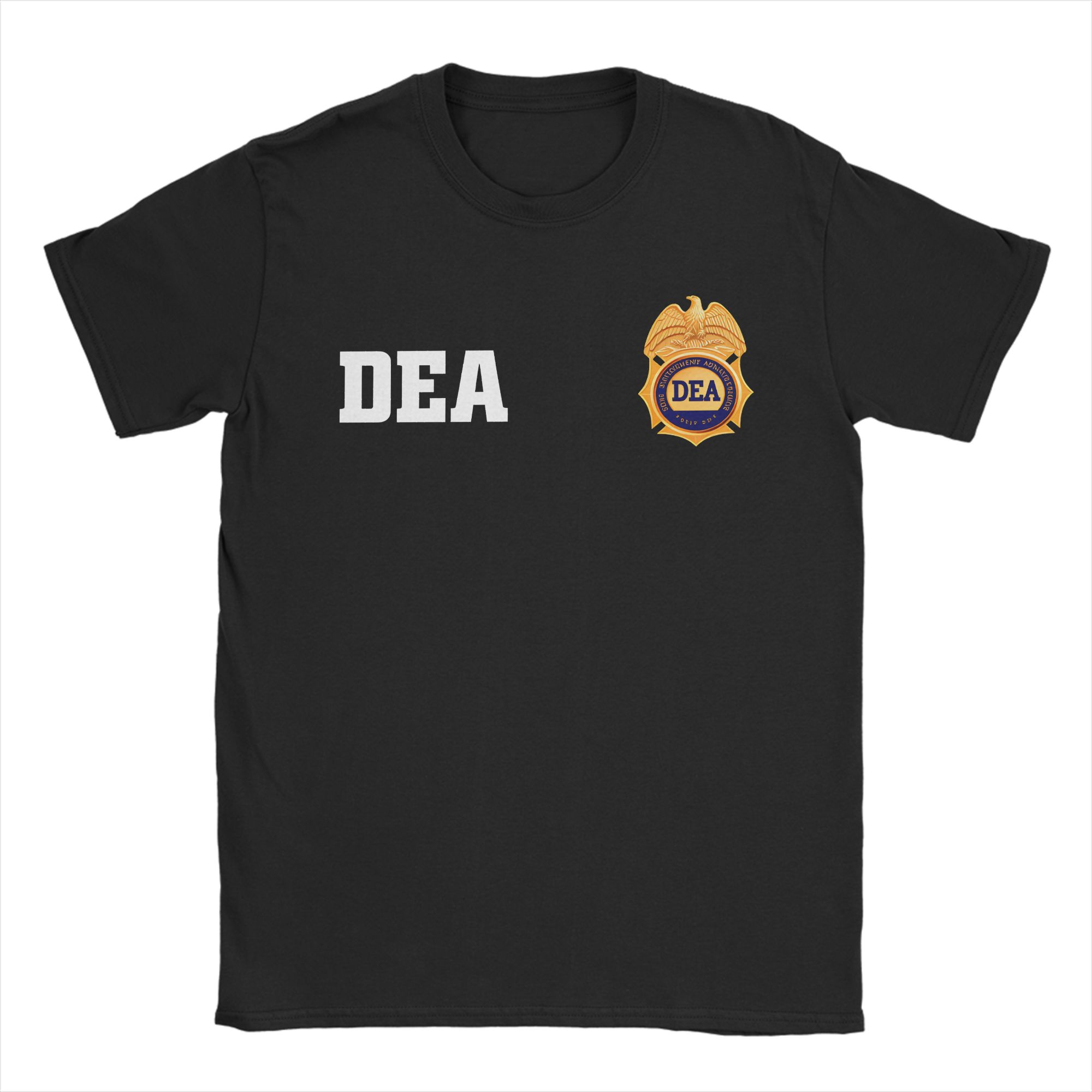 

DEA US Federal Interdiction Agency TShirt Summer 100 Cotton T Shirt For Man Hipster Design Tshirt Short Sleeve Streetwear Tees 4XL