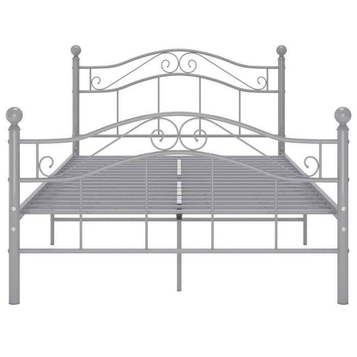 VidaXL Bed Frames Metal Grey 120x200 Cm